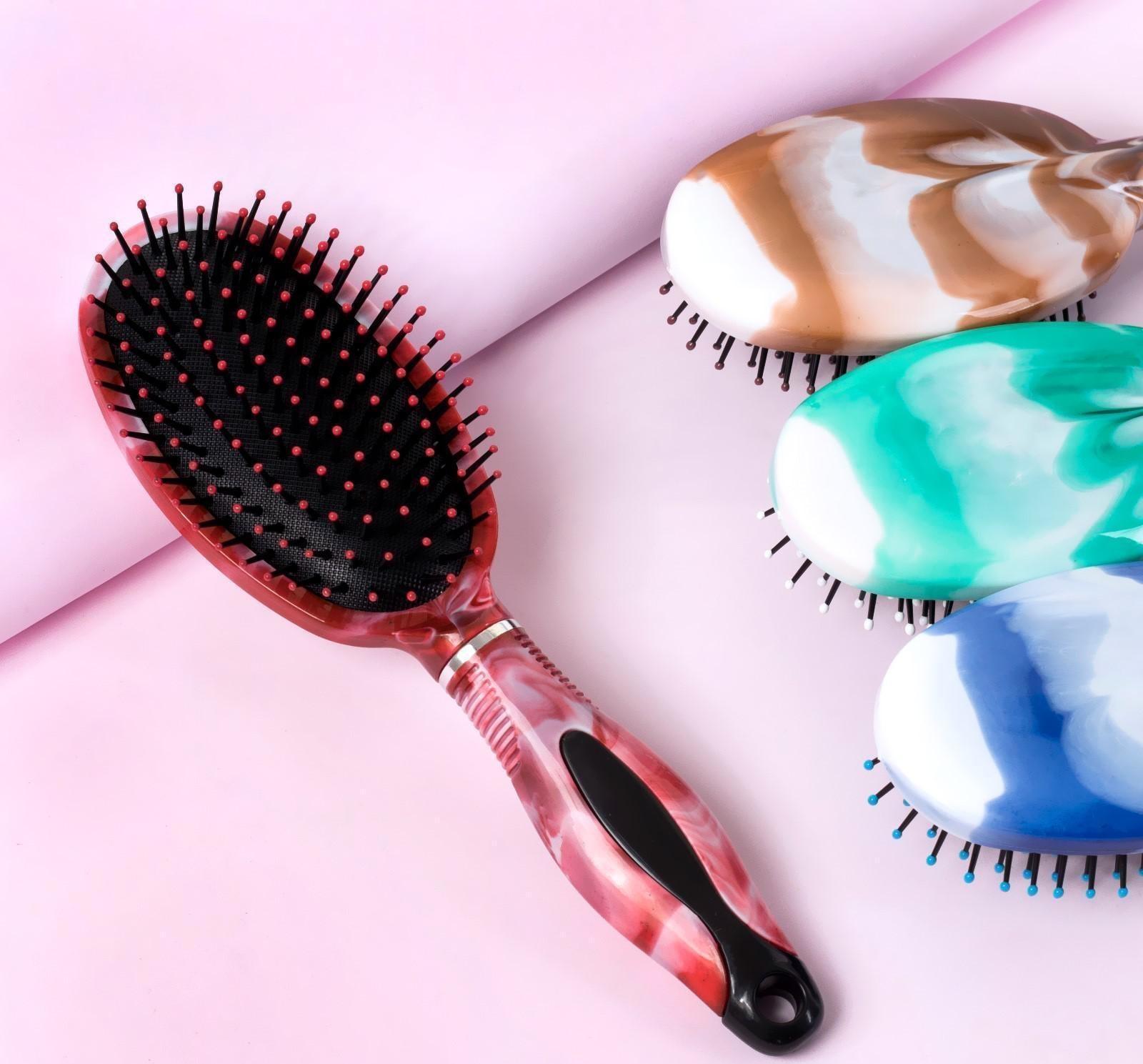 Расчёска массажная, 7 × 24 см, рисунок МИКС