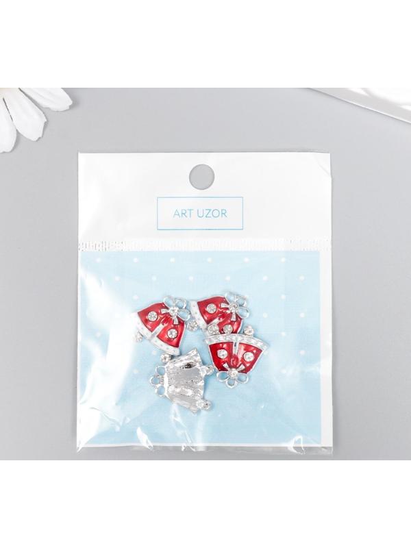 Декор для творчества металл, эмаль, страза 