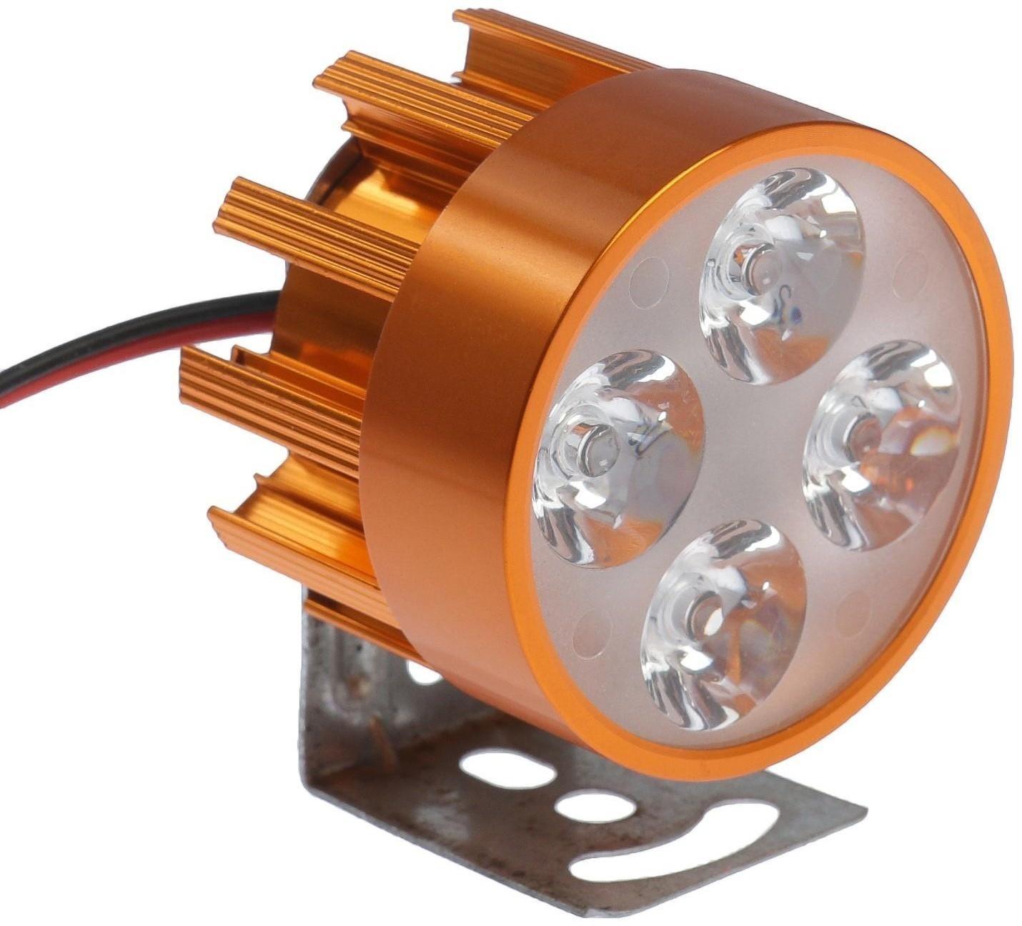 Фара cветодиодная для мототехники, 4 LED, IP67, 4 Вт, направленный свет