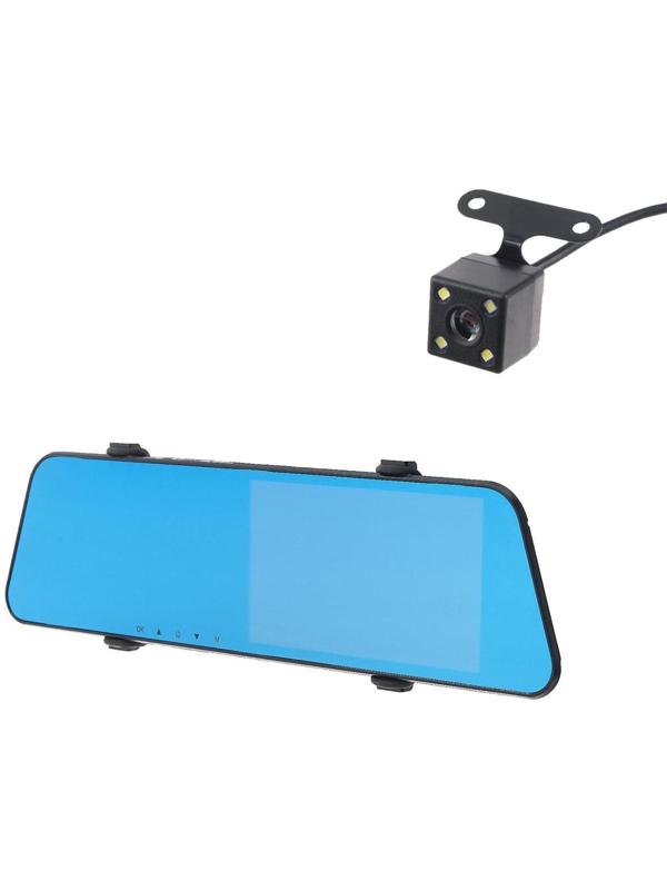 Видеорегистратор Cartage, 2 камеры, HD 1080P, размер 29×8 см, IPS 5.0, обзор 170°