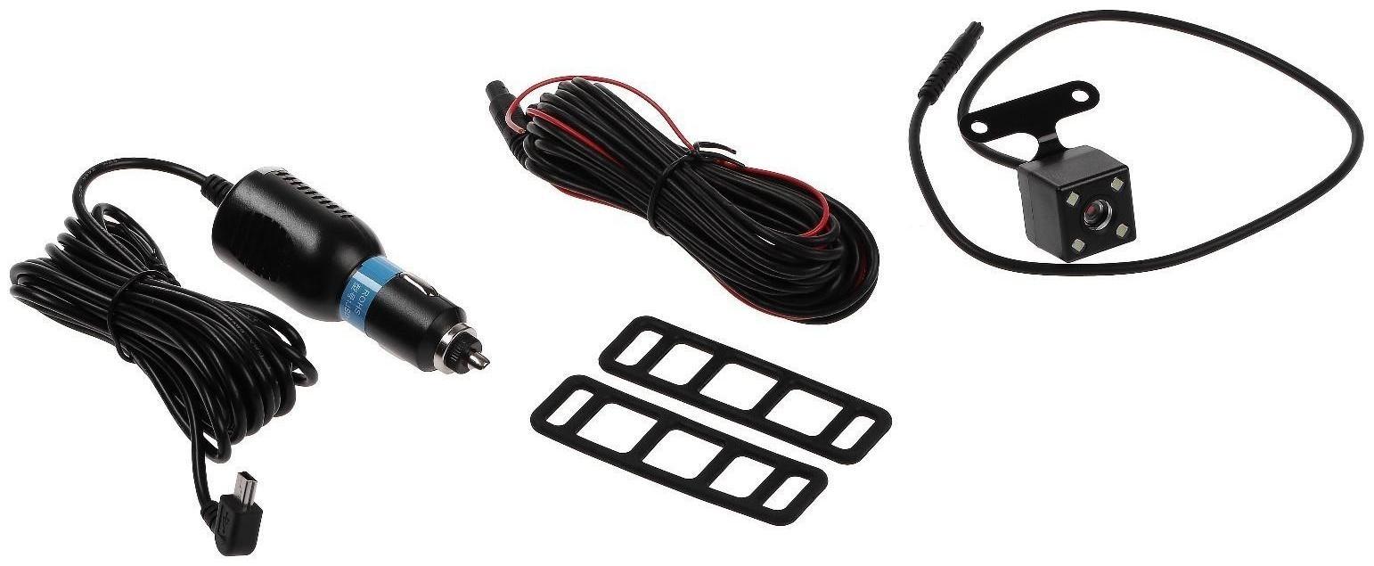 Видеорегистратор Cartage, 2 камеры, HD 1080P, IPS 7.0, обзор 140°