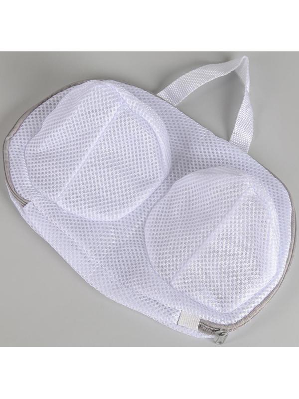 Мешок для стирки бюстгальтеров, 30×19 см, крупная сетка, цвет МИКС