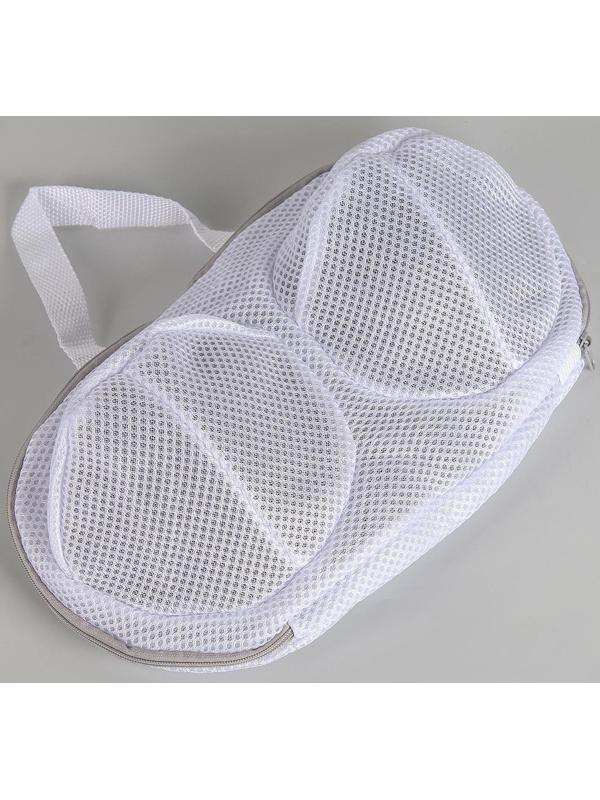 Мешок для стирки бюстгальтеров, 30×19 см, крупная сетка, цвет МИКС