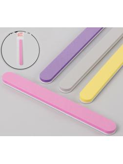 Пилка-полировка, абразивность 100/180, 18 см, цвет МИКС