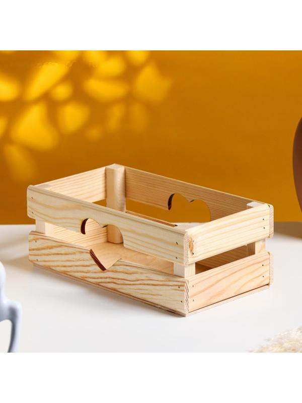 Кашпо деревянное 24.5×13.5×9 см 