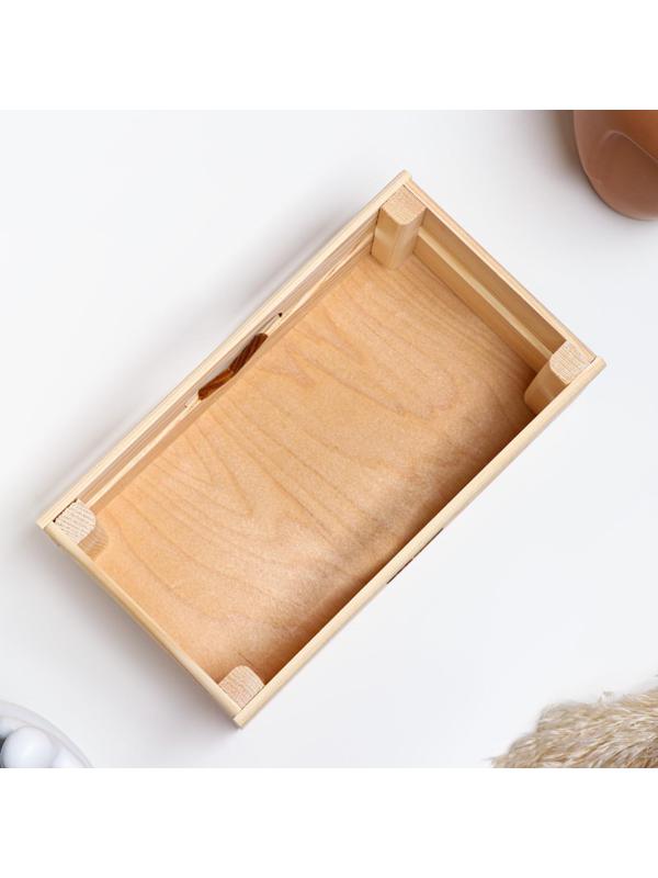 Кашпо деревянное 24.5×13.5×9 см 