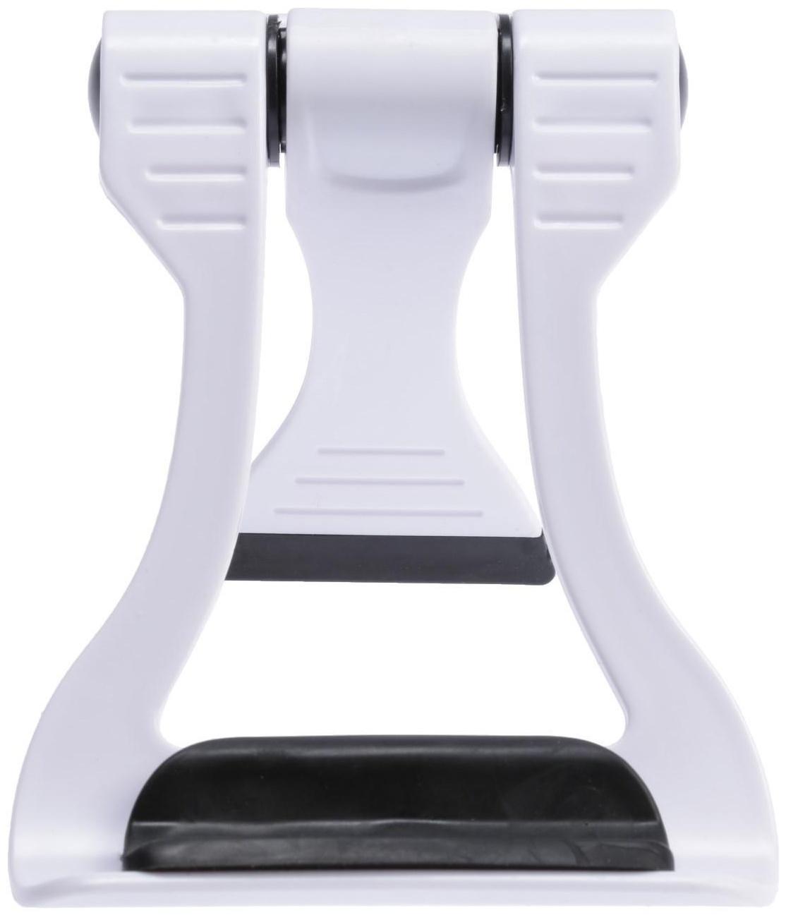 Подставка для телефона LuazON, складная, усиленная, регулируемая высота, бело/чёрная