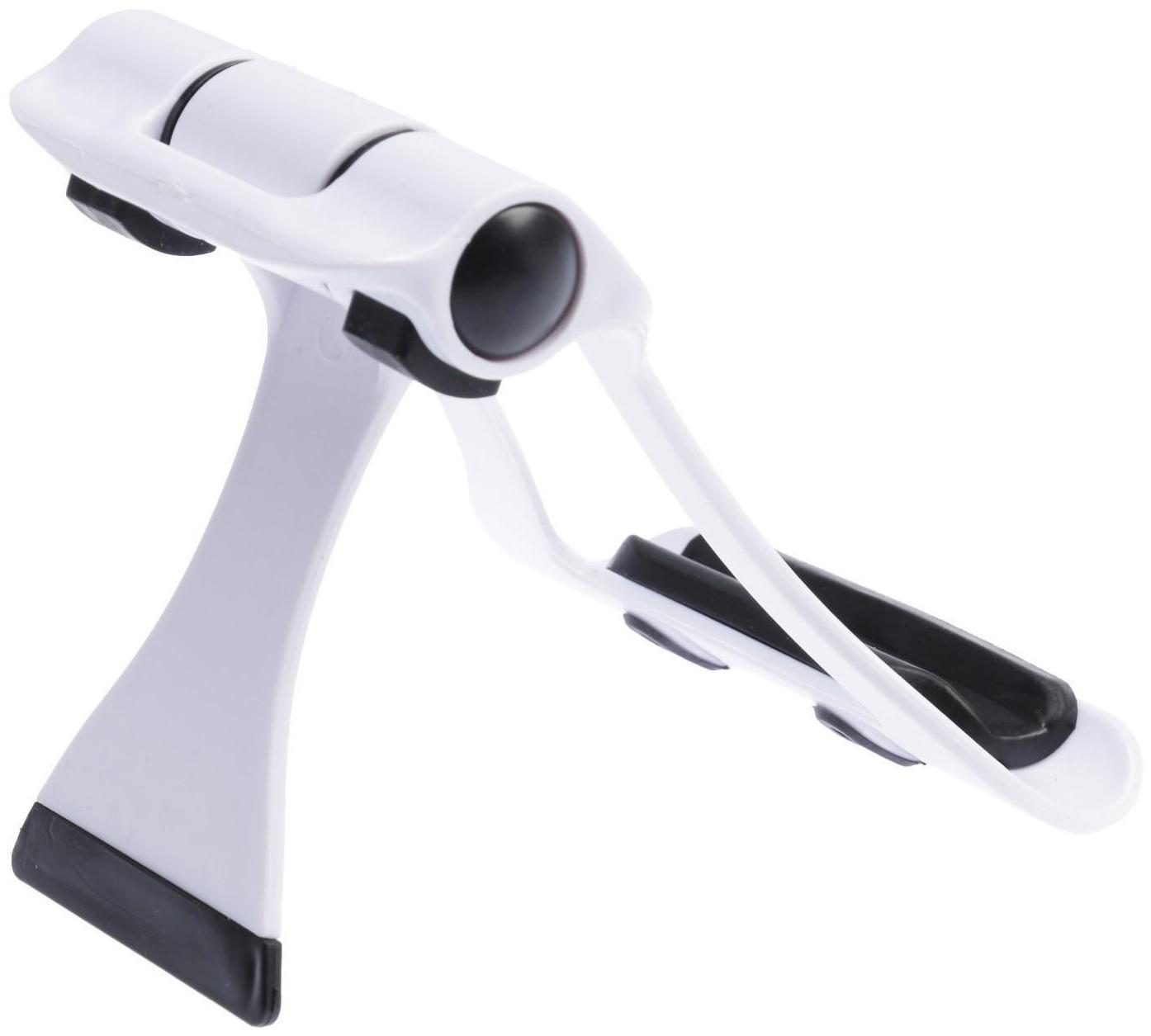 Подставка для телефона LuazON, складная, усиленная, регулируемая высота, бело/чёрная