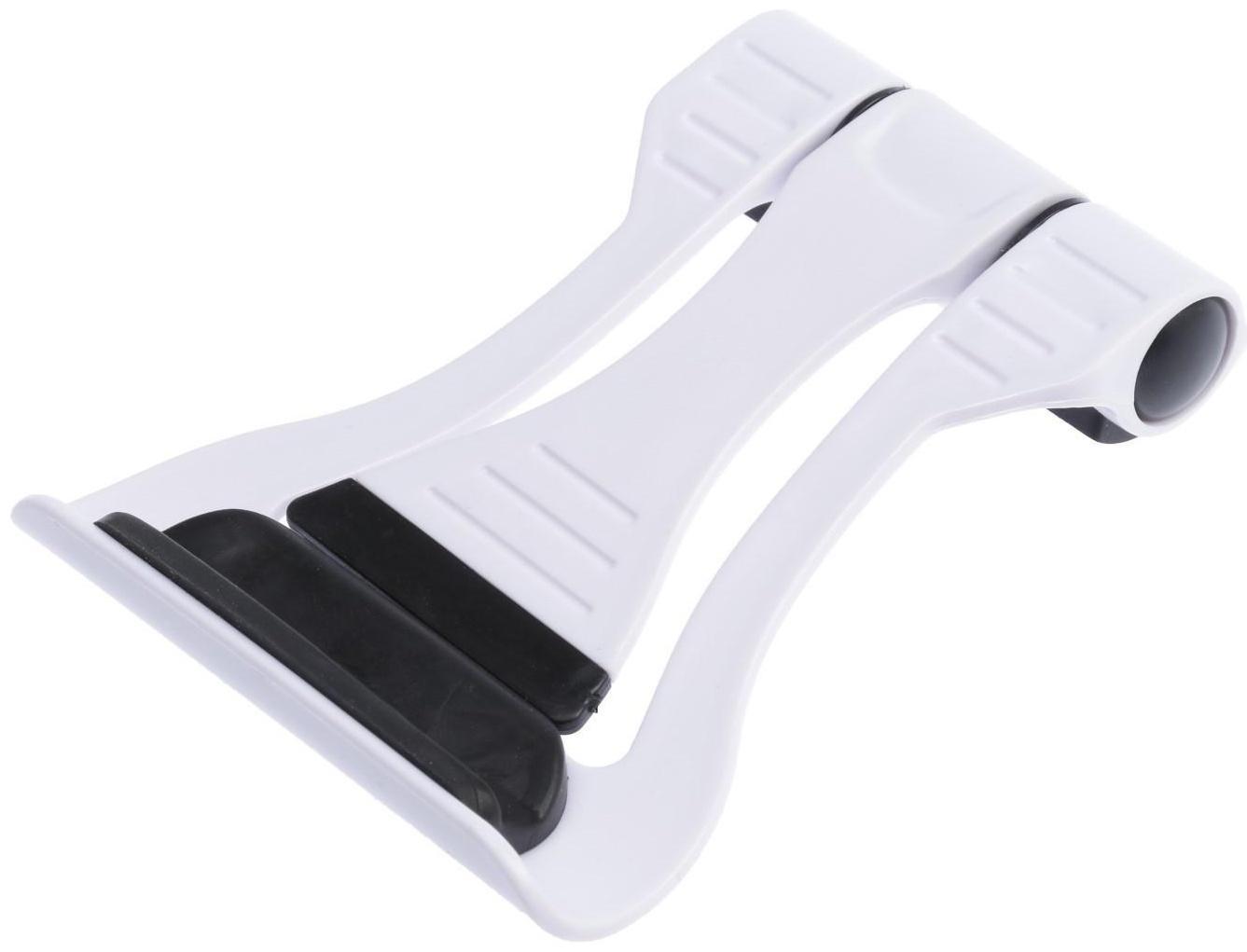 Подставка для телефона LuazON, складная, усиленная, регулируемая высота, бело/чёрная