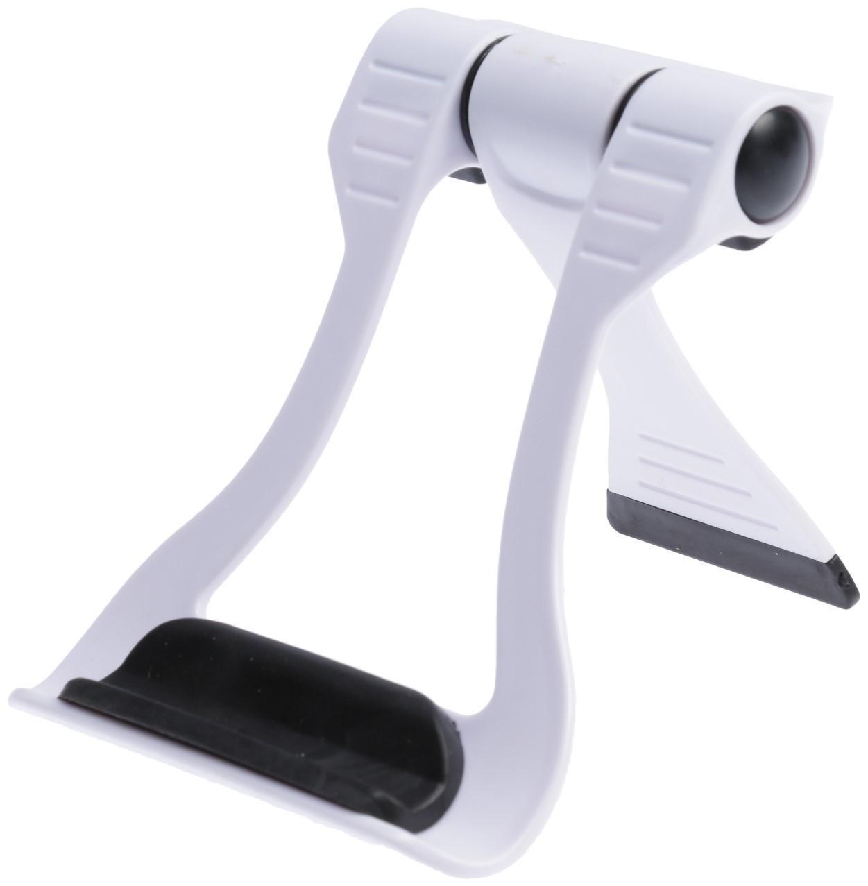 Подставка для телефона LuazON, складная, усиленная, регулируемая высота, бело/чёрная