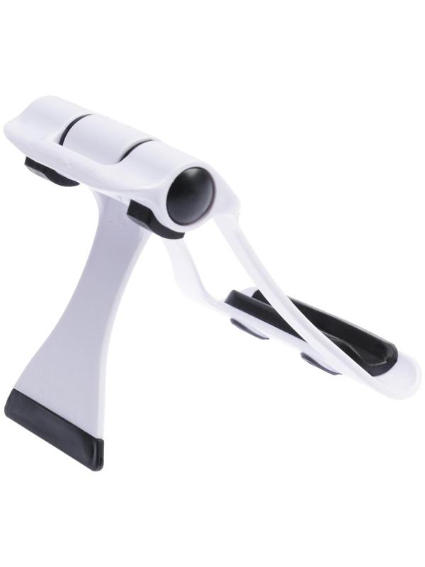 Подставка для телефона LuazON, складная, усиленная, регулируемая высота, бело/чёрная