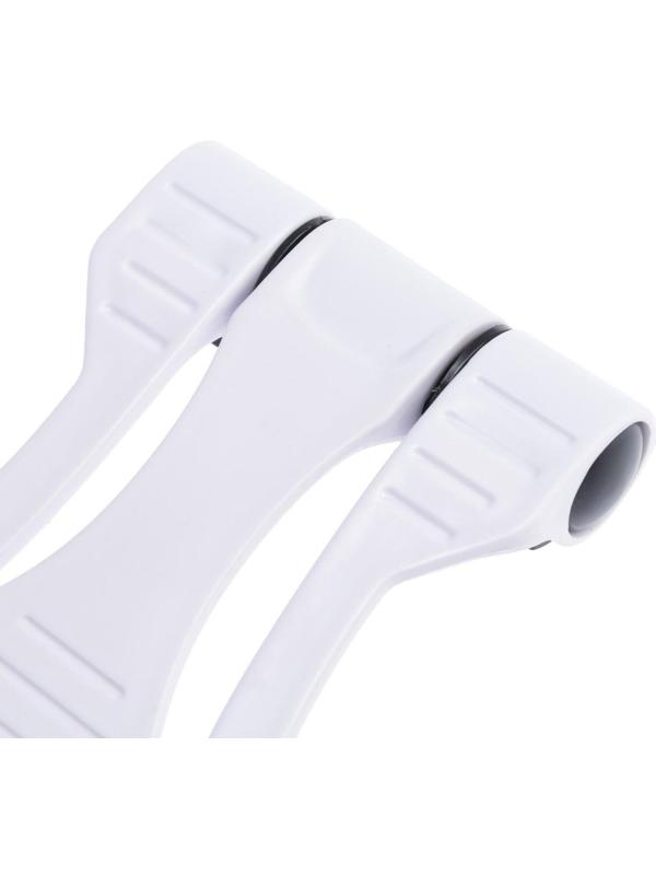 Подставка для телефона LuazON, складная, усиленная, регулируемая высота, бело/чёрная