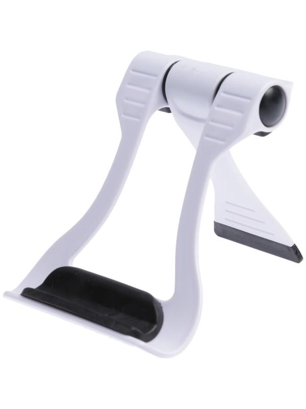 Подставка для телефона LuazON, складная, усиленная, регулируемая высота, бело/чёрная