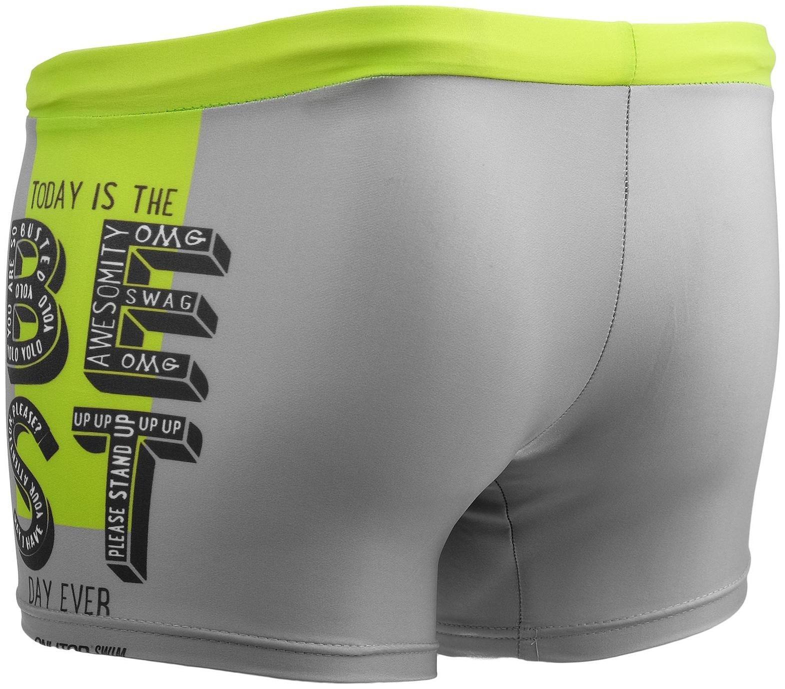 Плавки для мальчиков + шапочка, комплект, р. 26, рост 110 см, обхват 46-52 см