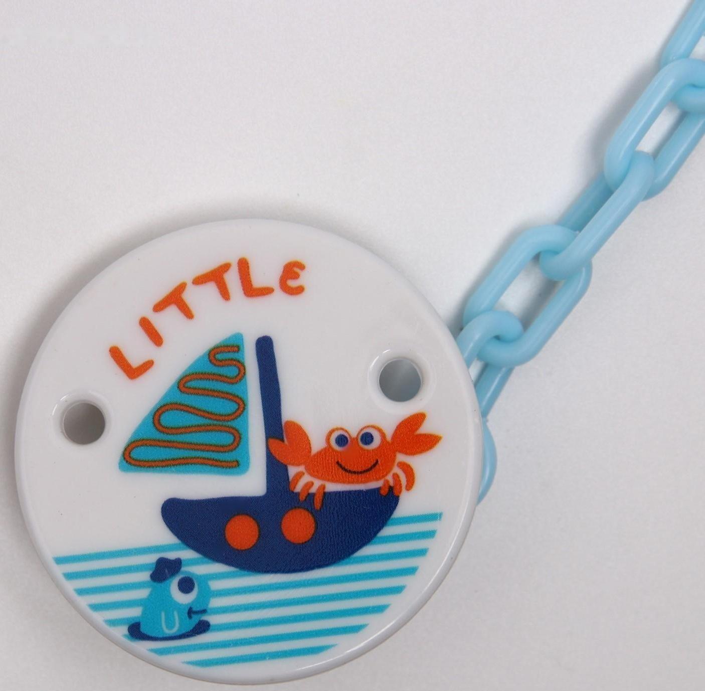 Пустышка с держателем, ортодонтическая, от 0 мес., виды и цвета микс / 1 шт.