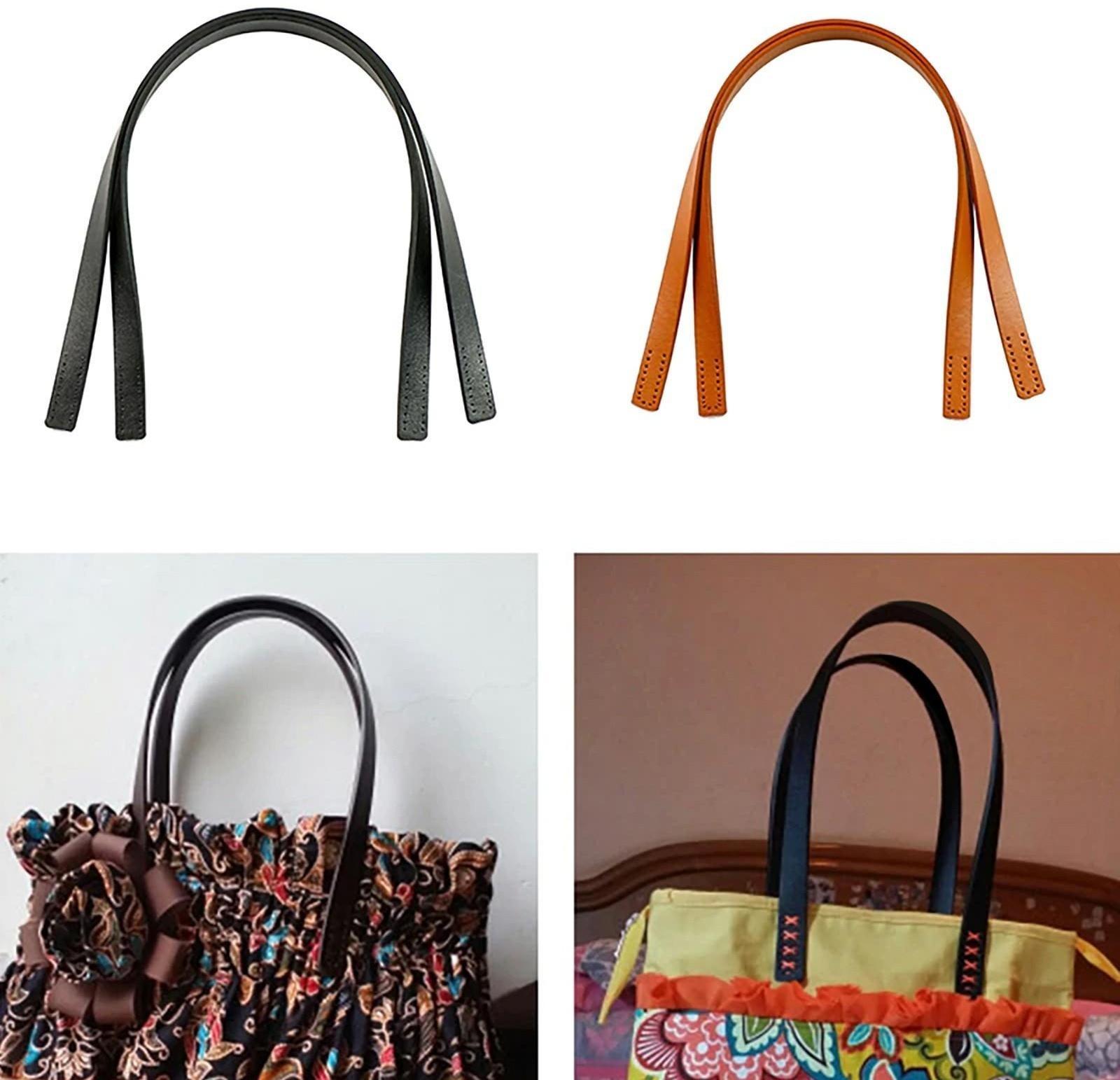 Ручки для сумки, пара, 52 ± 2 × 2 см, цвет чёрный