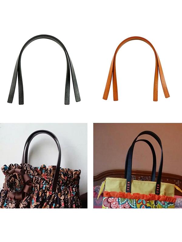 Ручки для сумки, пара, 52 ± 2 × 2 см, цвет чёрный