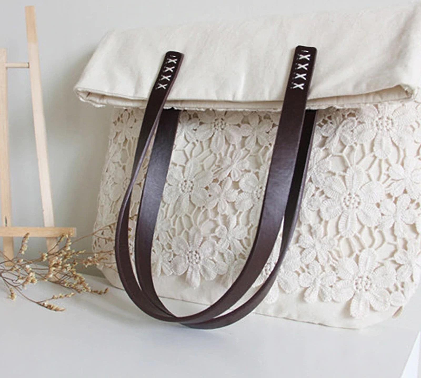 Ручки для сумки, пара, 54 × 2 см, цвет бежевый