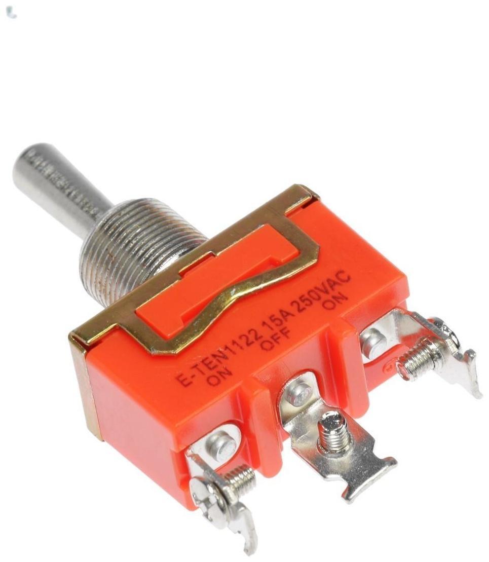 Тумблер, 250 В, 15 А, ON-ON, 3с