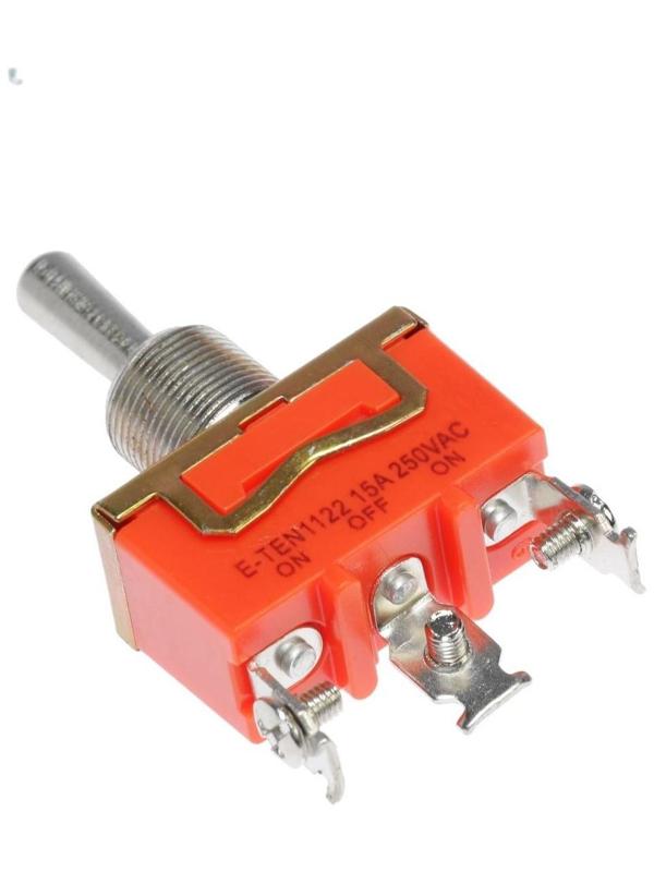 Тумблер, 250 В, 15 А, ON-ON, 3с
