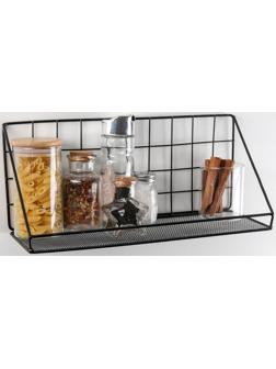 Полка Доляна «Лофт», 35×12×15,5 см, цвет чёрный