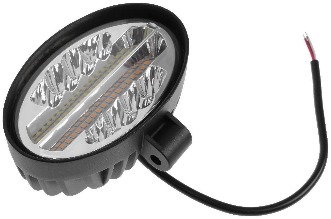 Противотуманная фара 48 LED (28 белых, 20 желтых), IP67, 144 Вт, 9-30 В, направленный свет