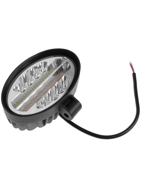 Противотуманная фара 48 LED (28 белых, 20 желтых), IP67, 144 Вт, 9-30 В, направленный свет