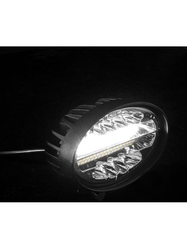 Противотуманная фара 48 LED (28 белых, 20 желтых), IP67, 144 Вт, 9-30 В, направленный свет