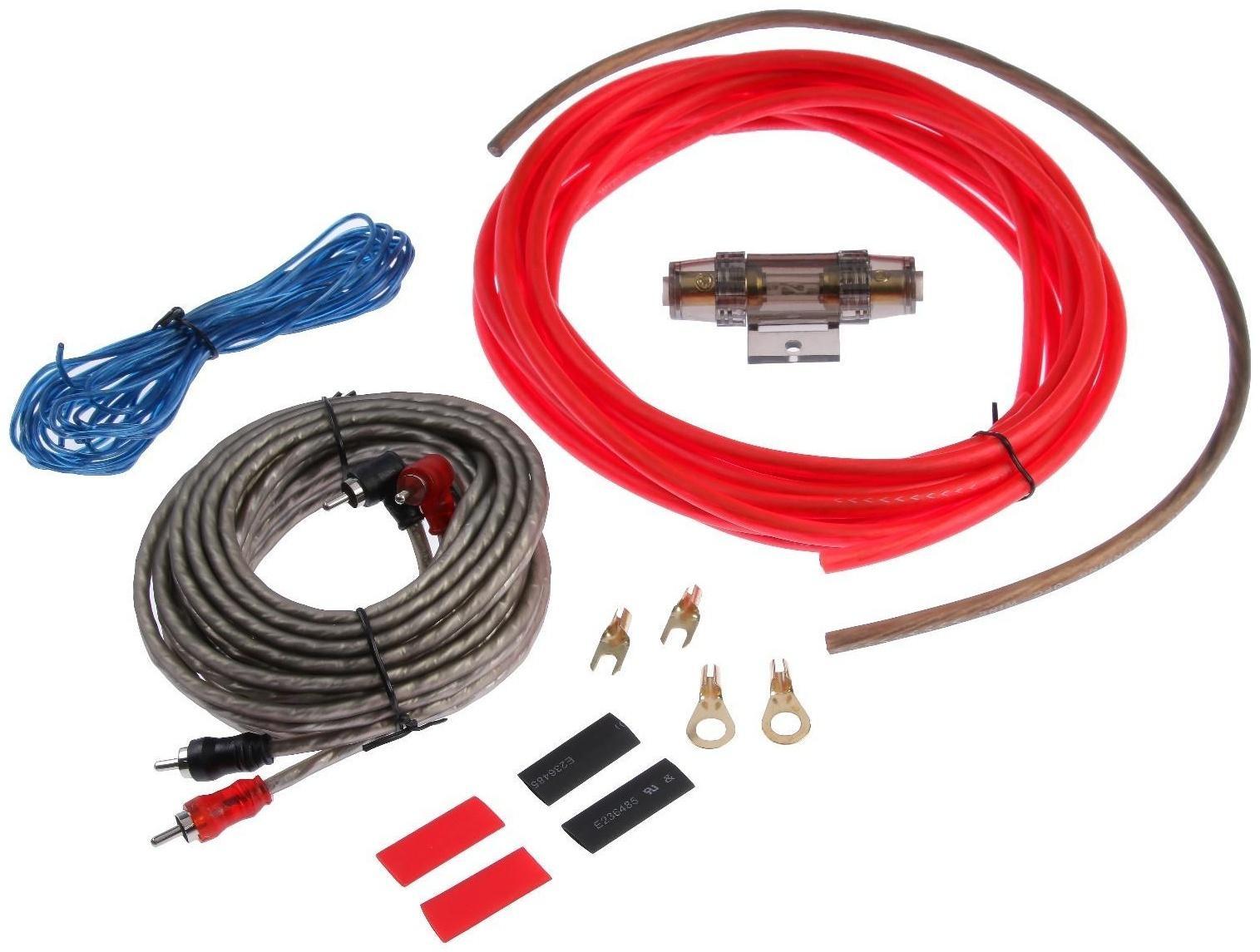 Установочный комплект проводов 8GA, 1600 Вт, 4 предмета