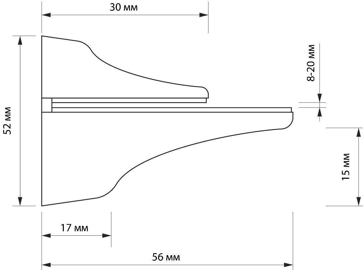 Крепление полки 