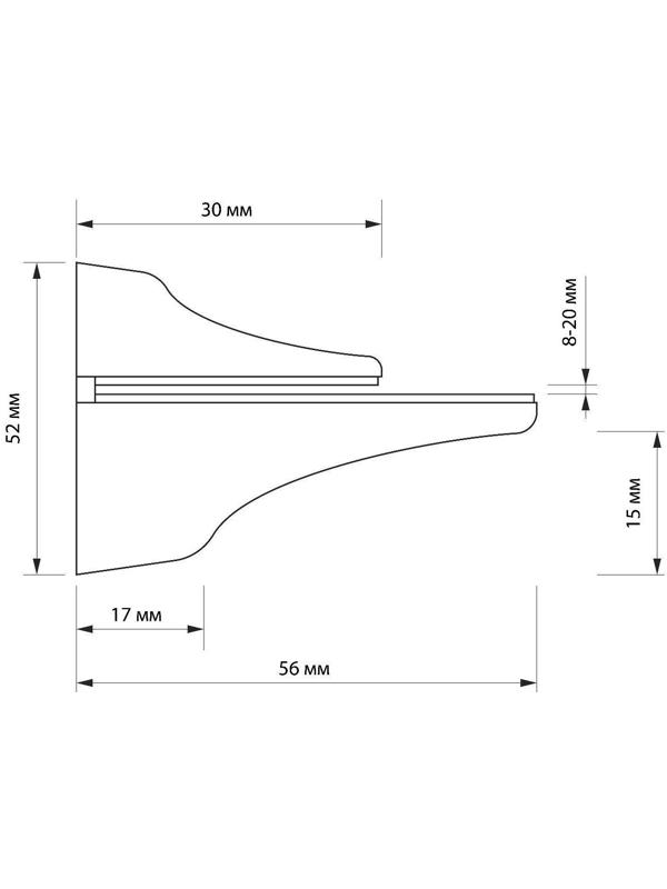 Крепление полки 