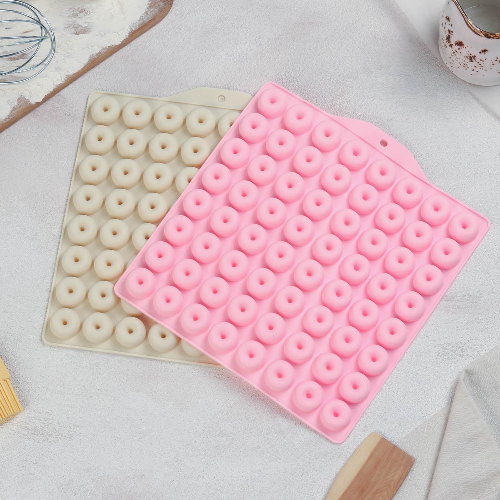 Форма для мармелада «Пончики», 21,5×20 см, 64 ячейки (d=2 см), цвет МИКС