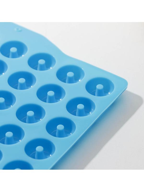 Форма для мармелада «Пончики», 21,5×20 см, 64 ячейки (d=2 см), цвет МИКС