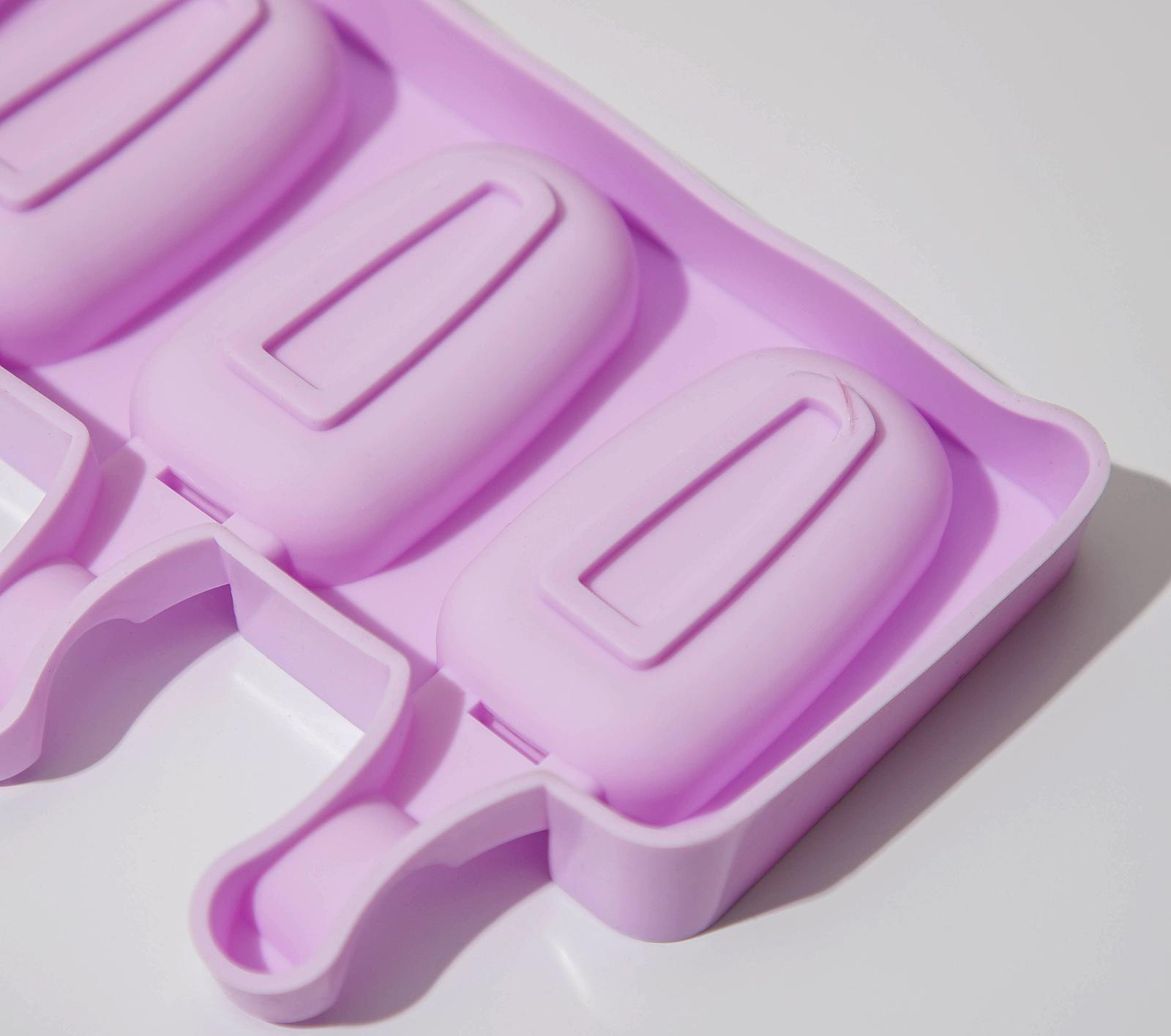 Форма для мороженого Доляна «Эскимо», 42×12,5 см, 8 ячеек (6,8×3,8 см), цвет МИКС