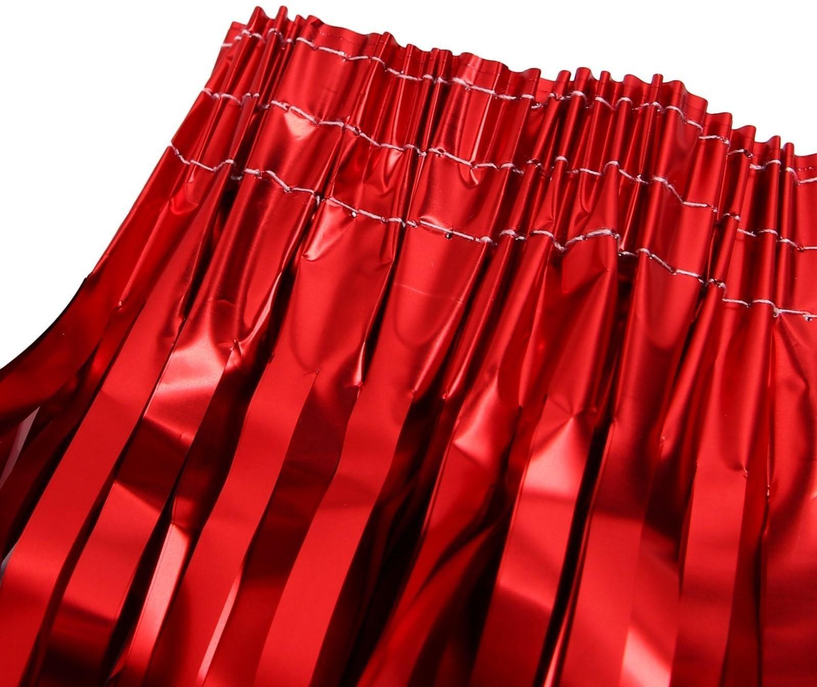 Юбка, 40 см, на липучке, цвет красный