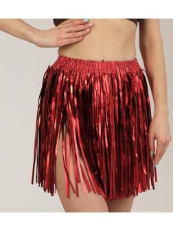 Юбка, 40 см, на липучке, цвет красный