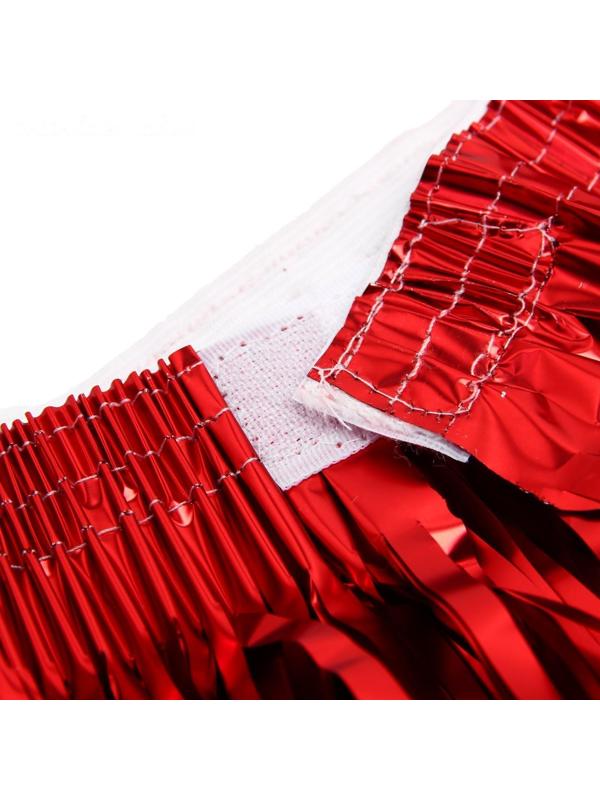 Юбка, 40 см, на липучке, цвет красный