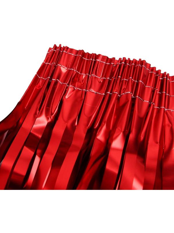 Юбка, 40 см, на липучке, цвет красный