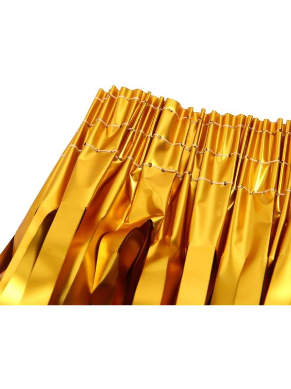 Юбка, 40 см, на липучке, цвет золотой