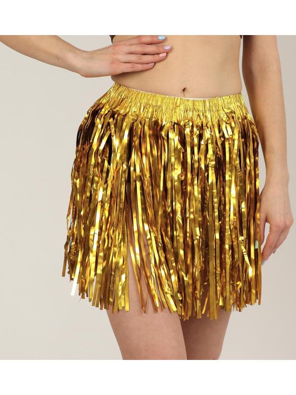 Юбка, 40 см, на липучке, цвет золотой