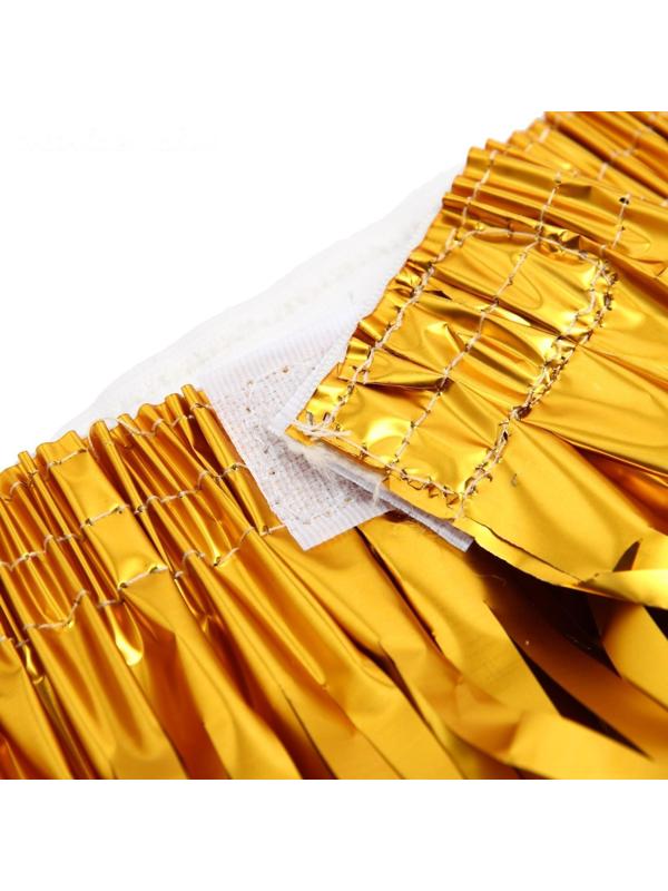 Юбка, 40 см, на липучке, цвет золотой