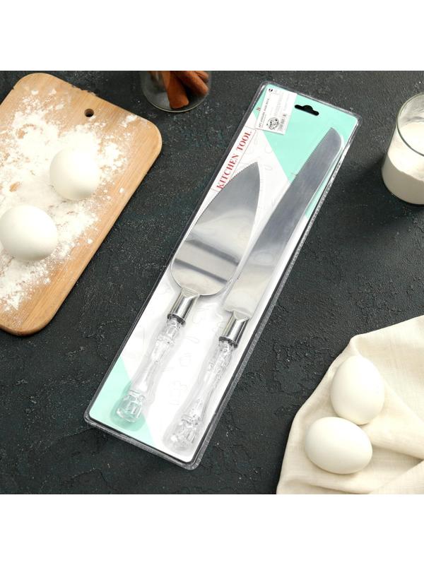 Набор кондитерский «Стиль», 2 предмета: лопатка 25 см, нож 31 см