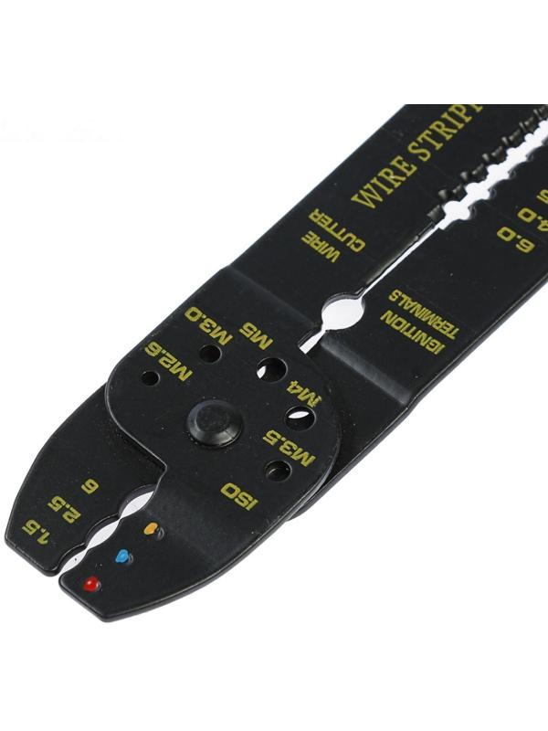 Стриппер ЛОМ, 210 мм, для зачистки проводов 0.75-6 мм и обжима клемм 1.5-6 мм