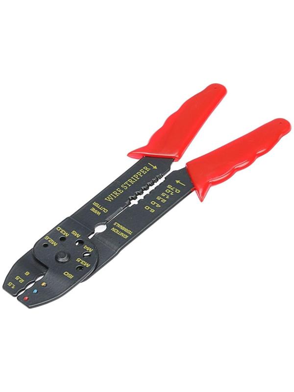 Стриппер ЛОМ, 210 мм, для зачистки проводов 0.75-6 мм и обжима клемм 1.5-6 мм