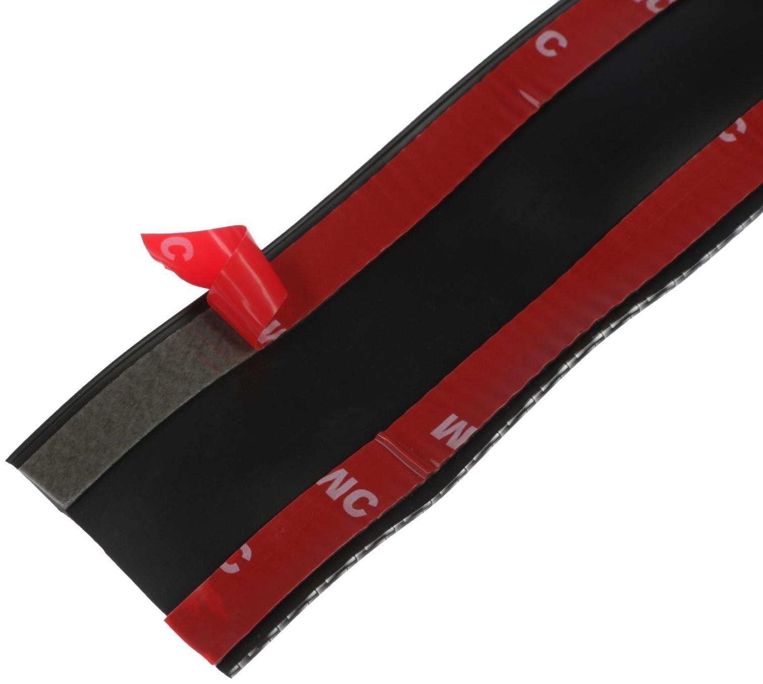 Защитная накладка на порог автомобиля TORSO, самоклеящаяся, карбон, 5х250 см