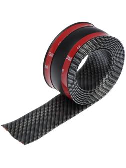 Защитная накладка на порог автомобиля TORSO, самоклеящаяся, карбон, 5х250 см