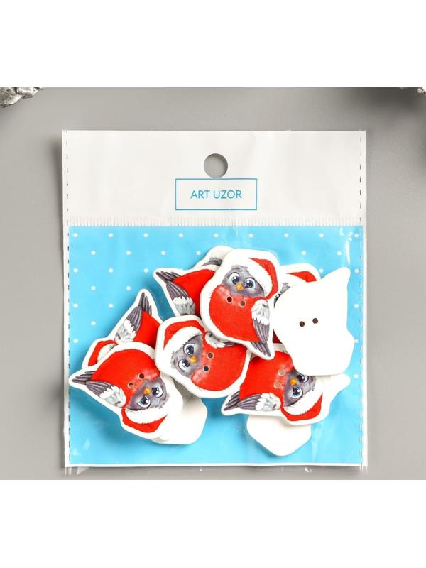 Набор пуговиц для творчества дерево 