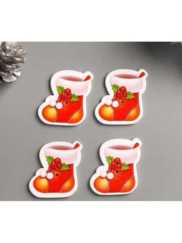 Набор пуговиц для творчества дерево 