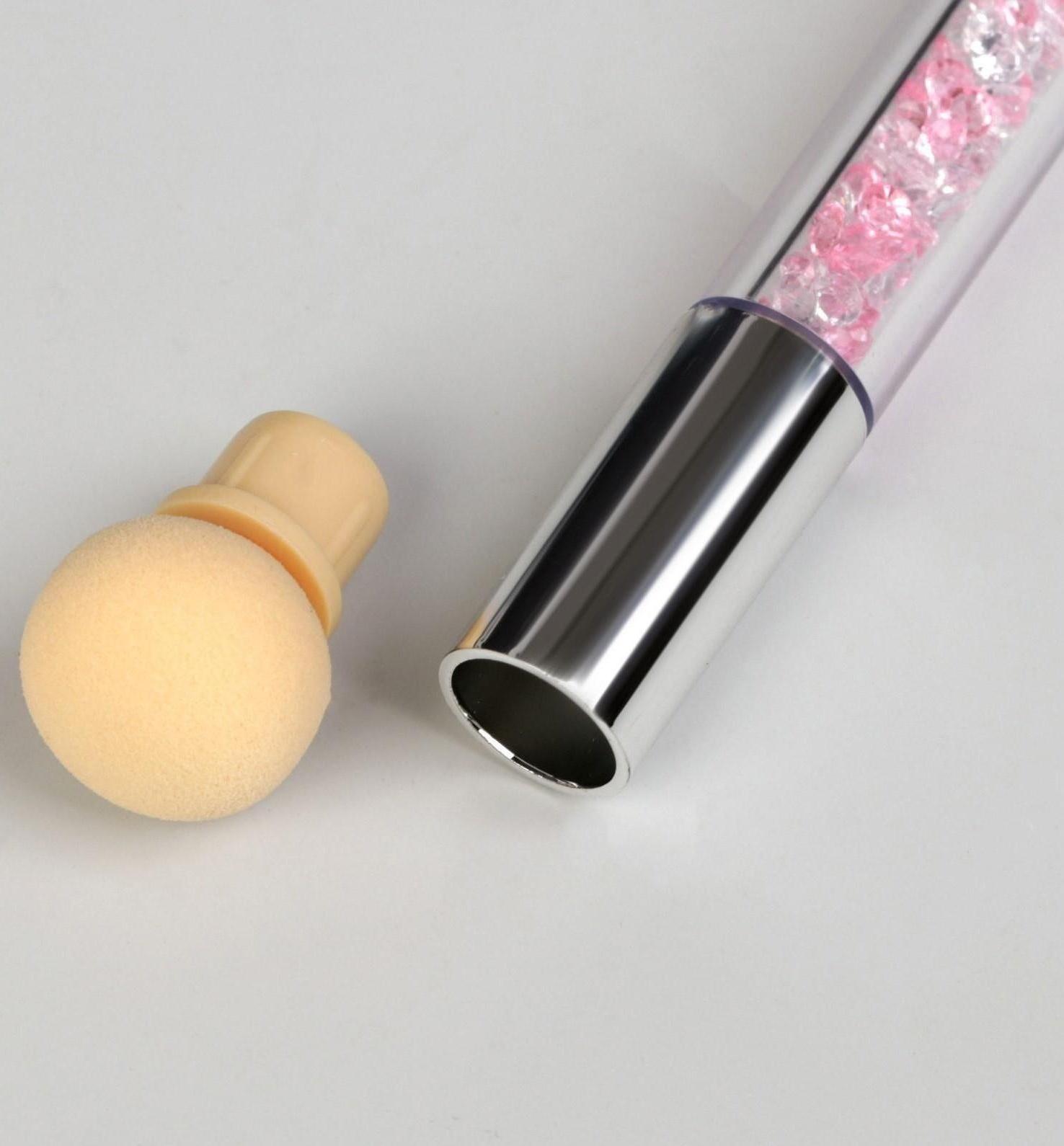 Двусторонняя ручка для аэропуффинга и стемпинга, 14,5 см, цвет МИКС