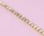 Цепь со стразами, 3,5 мм, 9 ± 1 м, цвет золотой